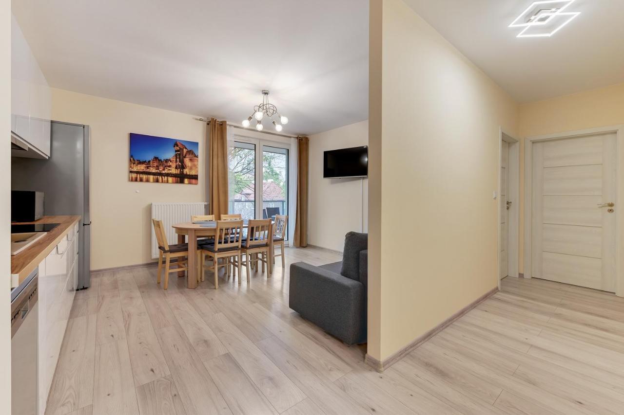Gdansk Centrum - Apartament 3 - Pokojowy Z Duzym Tarasem Kültér fotó