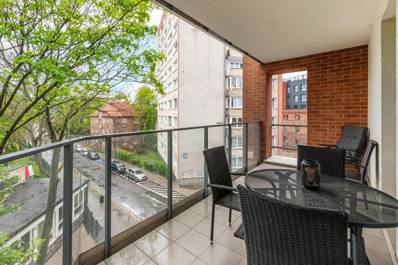 Gdansk Centrum - Apartament 3 - Pokojowy Z Duzym Tarasem Kültér fotó